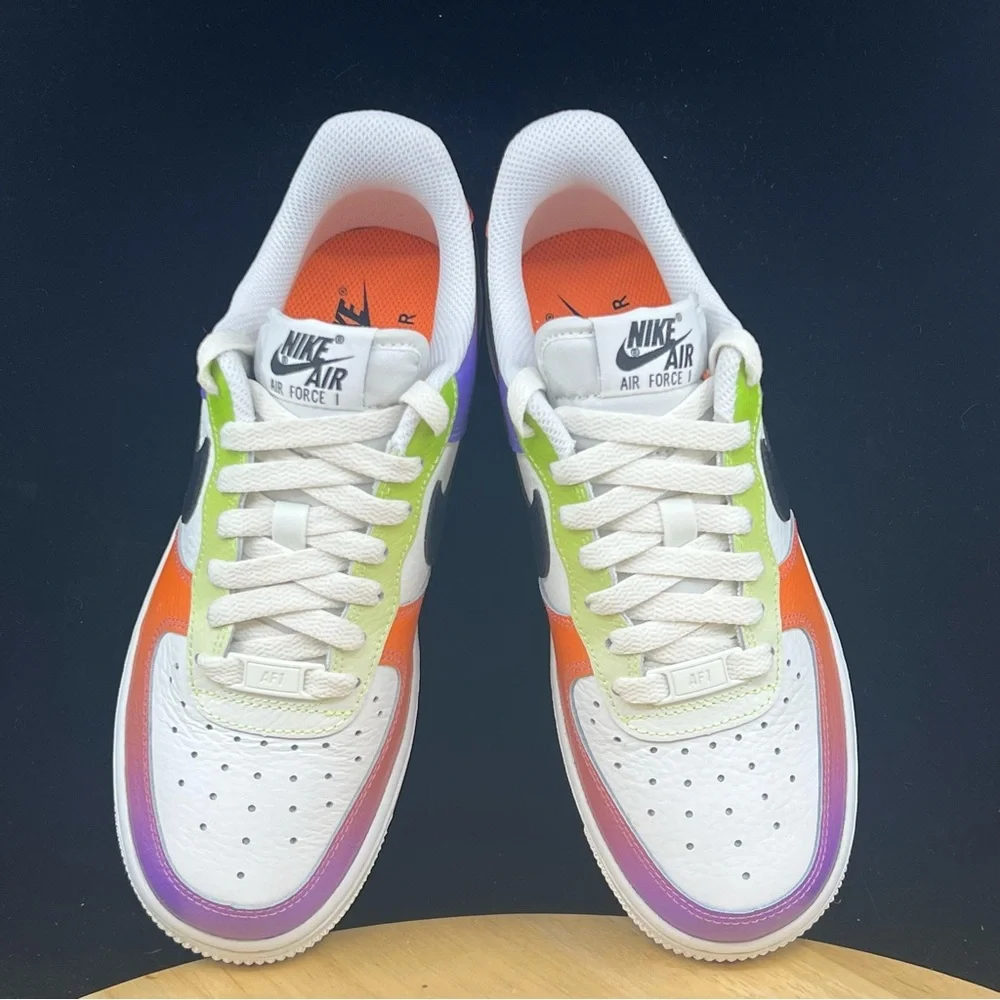 Nike Women's Air Force 1 Low '07 Multi-Color Gradient FD0801-100 Size 6 - Picture 10 of 10